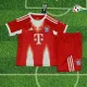 Equipacione Bayern Múnich Futebol Home 2025/26 Niños Vermelho/Branco Equipacione Bayern Múnich Futebol Home 2025/26 Niños Vermelho/Branco