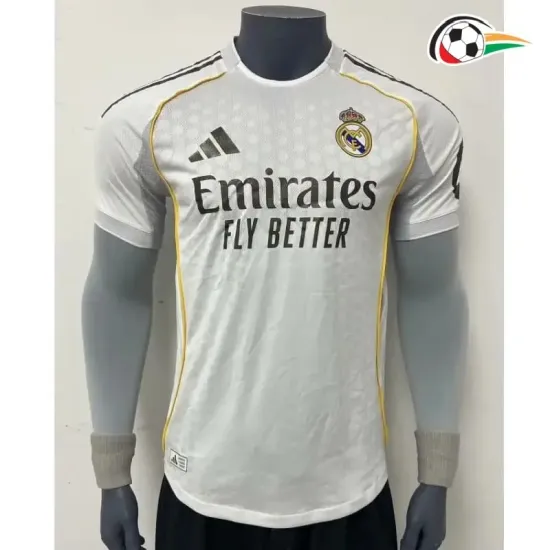 Camisa Real Madrid Baratas Local 2025/26 Jogador Branco Camisa Real Madrid Baratas Local 2025/26 Jogador Branco