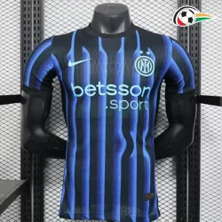 Camiseta Inter de Milan Replicas Home 2025/26 Jogador Azul/Preto