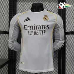 Camiseta Real Madrid Qualidade TAILANDESA Home 2025/26 Versão Jogador ML Branco