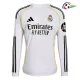 Camisola Real Madrid Replicas Primeiro Kit 2025/26 ML Branco Camisola Real Madrid Replicas Primeiro Kit 2025/26 ML Branco