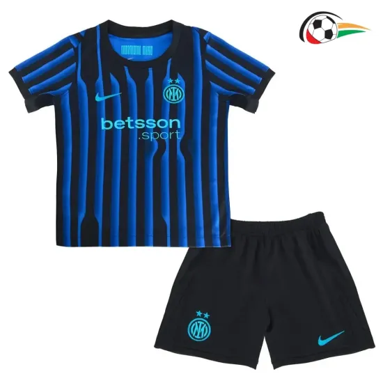 Equipacione Inter de Milan Baratas Local Primeiro Kit 2025/26 (Camisola + Calções) Azul/Preto Equipacione Inter de Milan Baratas Local Primeiro Kit 2025/26 (Camisola + Calções) Azul/Preto