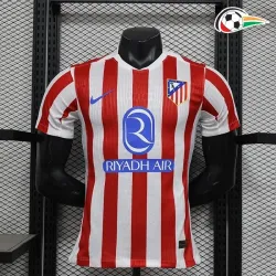 Atlético de Madrid Camisola Replicas Local 2025/26 Jogador Vermelho/Branco