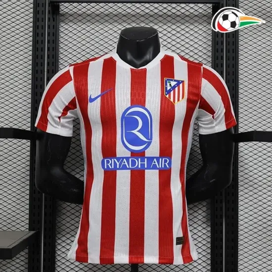 Atlético de Madrid Camisola Replicas Local 2025/26 Jogador Vermelho/Branco Atlético de Madrid Camisola Replicas Local 2025/26 Jogador Vermelho/Branco