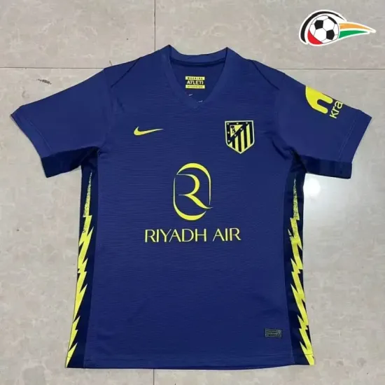 Camisa Atlético de Madrid Qualidade AAA Away Segundo Kit 2025/26 Azul Camisa Atlético de Madrid Qualidade AAA Away Segundo Kit 2025/26 Azul