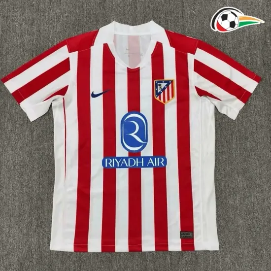 Equipacione Atlético de Madrid Futebol Home Primeiro Kit 2025/26 Vermelho/Branco Equipacione Atlético de Madrid Futebol Home Primeiro Kit 2025/26 Vermelho/Branco