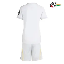 Equipacione Real Madrid Qualidade AAA Local Primeiro Kit 2025/26 Infantil Branco