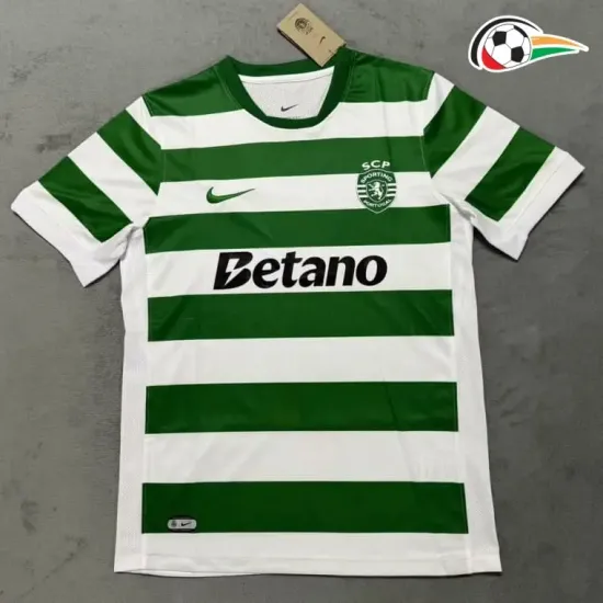 Lisboa Camiseta Replicas Local 2025/26 Verde/Branco