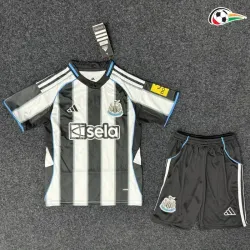 Camisa Newcastle United Baratas Local 2025/26 (Camisola + Calções) Preto/Branco