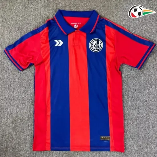 San Lorenzo Equipacione Baratas Primeiro Kit 2025/26 Vermelho/Azul San Lorenzo Equipacione Baratas Primeiro Kit 2025/26 Vermelho/Azul