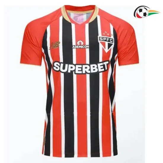 São Paulo Camiseta Replicas Visitante Segundo Kit 2025/26 Vermelho/Branco/Preto São Paulo Camiseta Replicas Visitante Segundo Kit 2025/26 Vermelho/Branco/Preto