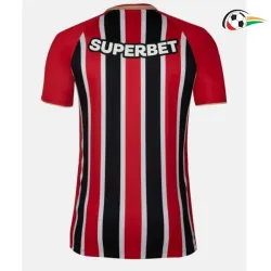 São Paulo Camiseta Replicas Visitante Segundo Kit 2025/26 Vermelho/Branco/Preto