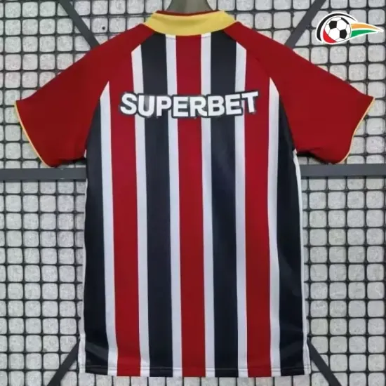 São Paulo Camiseta Replicas Visitante Segundo Kit 2025/26 Vermelho/Branco/Preto São Paulo Camiseta Replicas Visitante Segundo Kit 2025/26 Vermelho/Branco/Preto