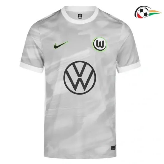 Camiseta Wolfsburg Qualidade Premium Away Segundo Kit 2025/26 Branco