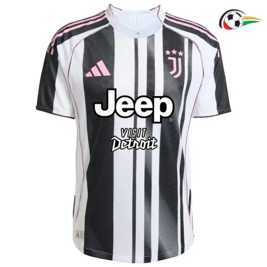 Juventus Camisa Baratas Home Primeiro Kit 2025/26 Preto/Branco Juventus Camisa Baratas Home Primeiro Kit 2025/26 Preto/Branco