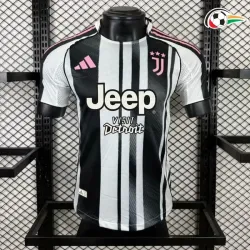 Juventus Camiseta Qualidade TAILANDESA Home 2025/26 Versão Jogador Preto/Branco