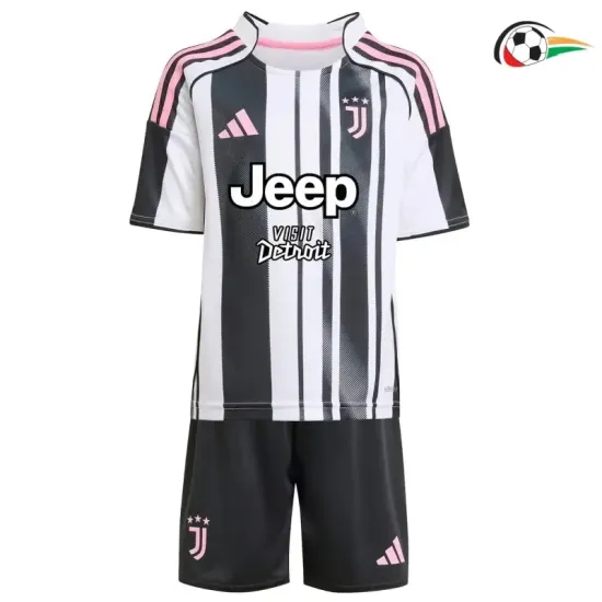 Juventus Equipacione Qualidade AAA Local Primeiro Kit 2025/26 Infantil Preto/Branco Juventus Equipacione Qualidade AAA Local Primeiro Kit 2025/26 Infantil Preto/Branco