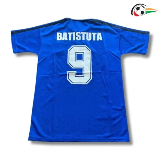 BATISTUTA 9 Argentina Camisa Futebol Visitante Segundo Kit 1994 Vintage Azul BATISTUTA 9 Argentina Camisa Futebol Visitante Segundo Kit 1994 Vintage Azul