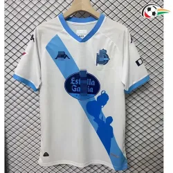 La Coruña Camiseta Qualidade Premium Alternativa Terceiro Kit 2024/25 Azul/Branco