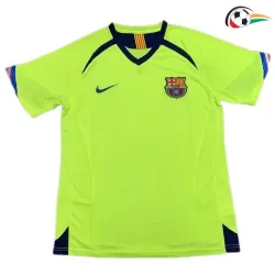 MESSI 10 Barcelona Camisola Qualidade TAILANDESA Visitante 2005/06 Retro Verde
