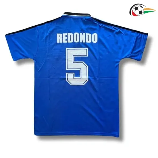 REDONDO 5 Argentina Camisola Qualidade Premium Visitante 1994 Retro Azul