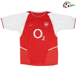 BERGKAMP 10 Arsenal Camiseta Qualidade TAILANDESA Local Primeiro Kit 2003/04 Classicas Vermelho/Branco