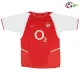 BERGKAMP 10 Arsenal Camiseta Qualidade TAILANDESA Local Primeiro Kit 2003/04 Classicas Vermelho/Branco