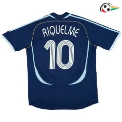 Camisola RIQUELME 10 Argentina Qualidade TAILANDESA Segundo Kit 2006 Retro Azul