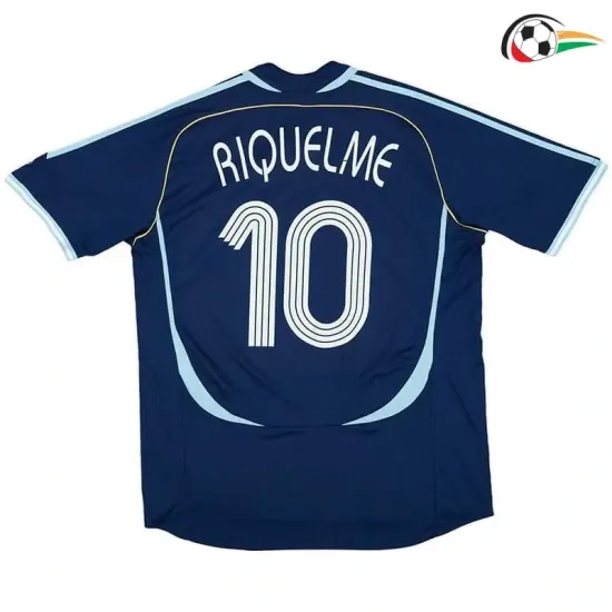 Camisola RIQUELME 10 Argentina Qualidade TAILANDESA Segundo Kit 2006 Retro Azul Camisola RIQUELME 10 Argentina Qualidade TAILANDESA Segundo Kit 2006 Retro Azul