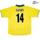 HENRY 14 Arsenal Camisa Baratas Visitante Segundo Kit 2003/04 Vintage Amarelo HENRY 14 Arsenal Camisa Baratas Visitante Segundo Kit 2003/04 Vintage Amarelo