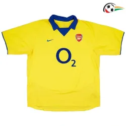 HENRY 14 Arsenal Camisa Baratas Visitante Segundo Kit 2003/04 Vintage Amarelo