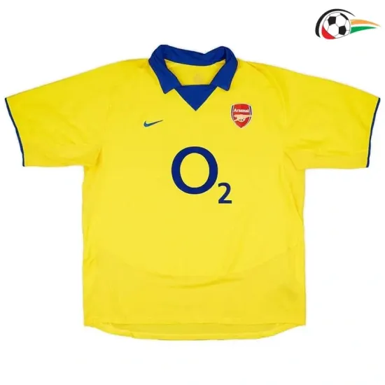 HENRY 14 Arsenal Camisa Baratas Visitante Segundo Kit 2003/04 Vintage Amarelo HENRY 14 Arsenal Camisa Baratas Visitante Segundo Kit 2003/04 Vintage Amarelo