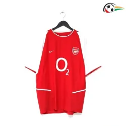 HENRY 14 Arsenal Camisola Replicas Primeiro Kit 2003/04 Retro Vermelho/Branco