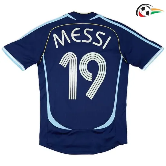 MESSI 19 Argentina Equipacione Baratas Away Segundo Kit 2006 Retro Classicas Azul MESSI 19 Argentina Equipacione Baratas Away Segundo Kit 2006 Retro Classicas Azul