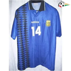 SIMEONE 14 Argentina Camiseta Replicas Away 1994 Classicas Azul