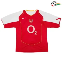 Camisola BERGKAMP 10 Arsenal Qualidade Premium Local 2004/05 Retro Vermelho/Branco