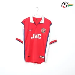 Equipacione BERGKAMP 10 Arsenal Baratas Home 1998/99 Retro Classicas Vermelho/Branco