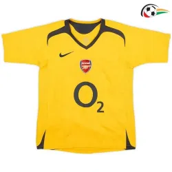 REYES 9 Arsenal Camisa Qualidade AAA Segundo Kit 2005/06 Vintage Amarelo