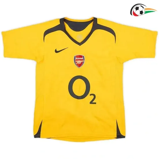 REYES 9 Arsenal Camisa Qualidade AAA Segundo Kit 2005/06 Vintage Amarelo