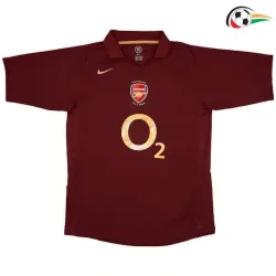 REYES 9 Arsenal Camisola Qualidade TAILANDESA Local 2005/06 Retro Vermelho