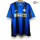 ADRIANO 10 Inter de Milán Camisa Baratas Local Primeiro Kit 2008/09 Retro Azul/Preto