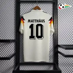 Camisola MATTHÄUS 10 Alemania Qualidade TAILANDESA Local Primeiro Kit 1990 Retro Classicas Branco