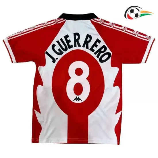 J.GUERRERO 8 Athletic de Bilbao Camisola Qualidade Premium Local 1997/98 Retro Classicas Vermelho/Branco J.GUERRERO 8 Athletic de Bilbao Camisola Qualidade Premium Local 1997/98 Retro Classicas Vermelho/Branco