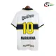 MARADONA 10 Boca Juniors Camisa Futebol Away Segundo Kit 1996/97 Retro Branco/Preto MARADONA 10 Boca Juniors Camisa Futebol Away Segundo Kit 1996/97 Retro Branco/Preto