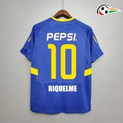 RIQUELME 10 Boca Juniors Equipacione Baratas Home 2003/04 Classicas Azul/Amarelo