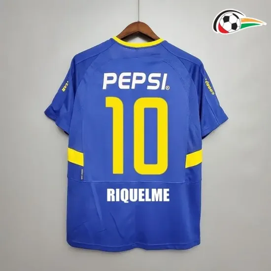 RIQUELME 10 Boca Juniors Equipacione Baratas Home 2003/04 Classicas Azul/Amarelo RIQUELME 10 Boca Juniors Equipacione Baratas Home 2003/04 Classicas Azul/Amarelo