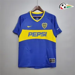 RIQUELME 10 Boca Juniors Equipacione Baratas Home 2003/04 Classicas Azul/Amarelo
