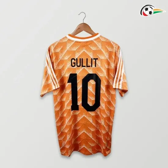 Camisola GULLIT 10 Holanda Qualidade Premium Home Primeiro Kit 1988 Retro Classicas Laranja Camisola GULLIT 10 Holanda Qualidade Premium Home Primeiro Kit 1988 Retro Classicas Laranja