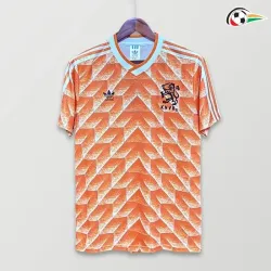Camisola GULLIT 10 Holanda Qualidade Premium Home Primeiro Kit 1988 Retro Classicas Laranja