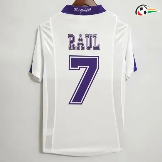 Equipacione RAUL 7 Real Madrid Baratas Home 1997/98 Classicas Branco Equipacione RAUL 7 Real Madrid Baratas Home 1997/98 Classicas Branco